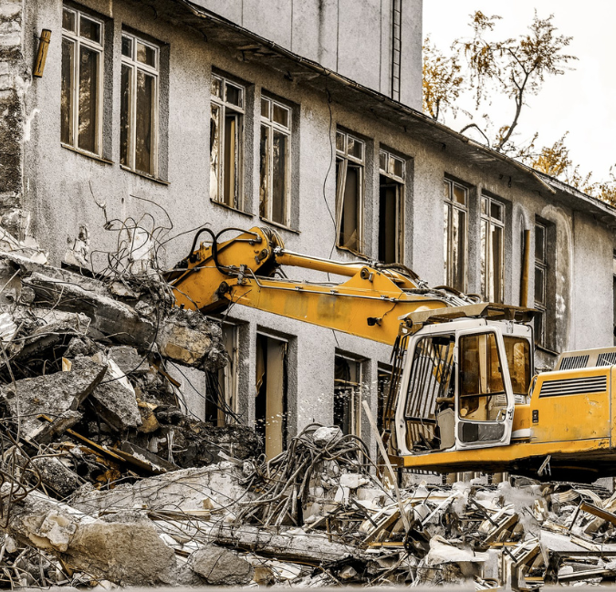 Eco-friendly demolition practices and material recycling