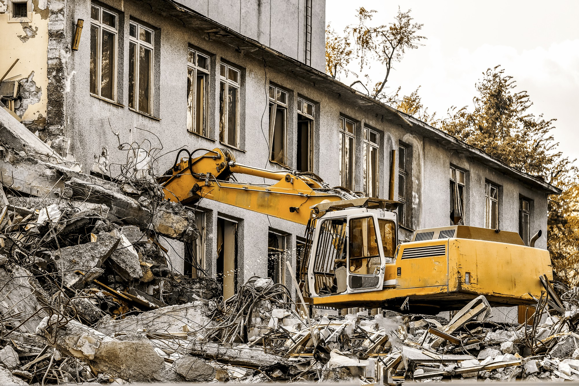 Sustainable demolition recycling materials process
